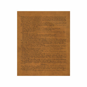 Leather U.S. Constitution Wall Hanging