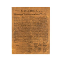 Load image into Gallery viewer, Leather Declaration of Independence