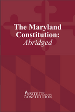 Load image into Gallery viewer, Maryland Constitution Abridged