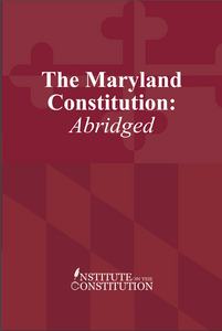 Maryland Constitution Abridged