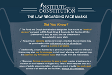 Load image into Gallery viewer, The Law Regarding Face Masks - Postcard Handouts