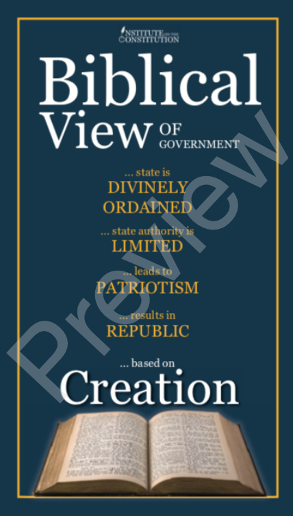 Biblical View of Government Poster (Digital Download)