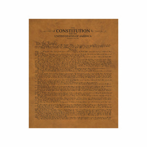 Leather U.S. Constitution Wall Hanging